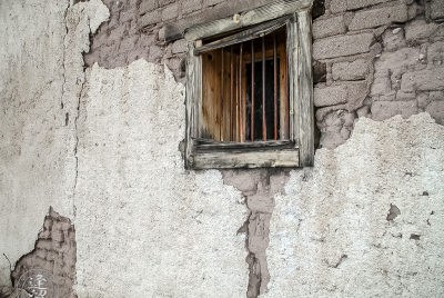 Fairbank Jail Toned Fairbank Arizona jail window and bars.