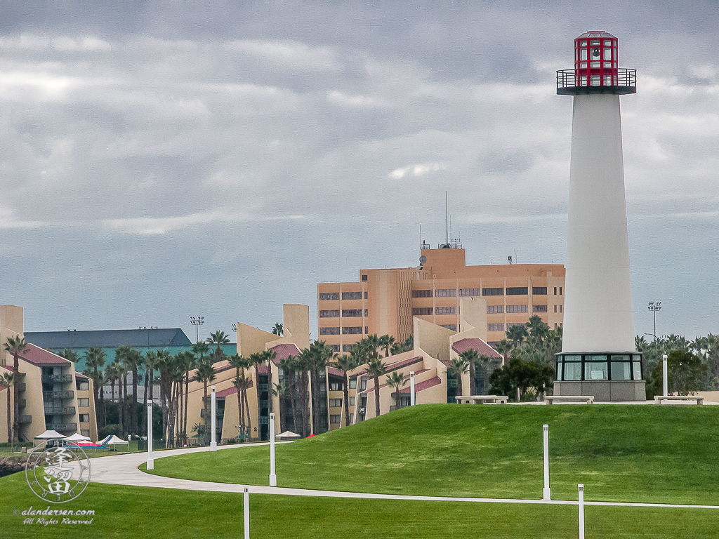 Lion's Lighthouse For Sight park on cloudy day.