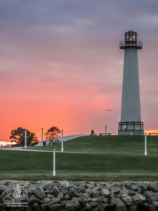 Lion's Lighthouse For Sight at sunset.
