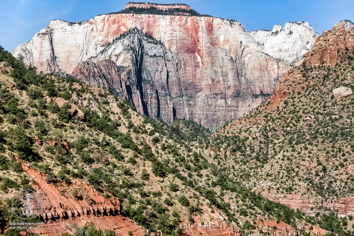 The West Temple in  Zion National Park.