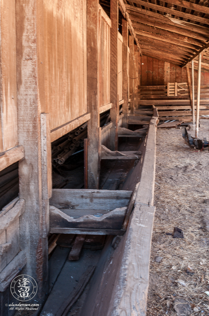 The Barn Feed Area, circa 2010, at the Lil Boquillas Ranch property situated in the San Pedro Riparian National Conservation Area near Fairbank, Arizona.
