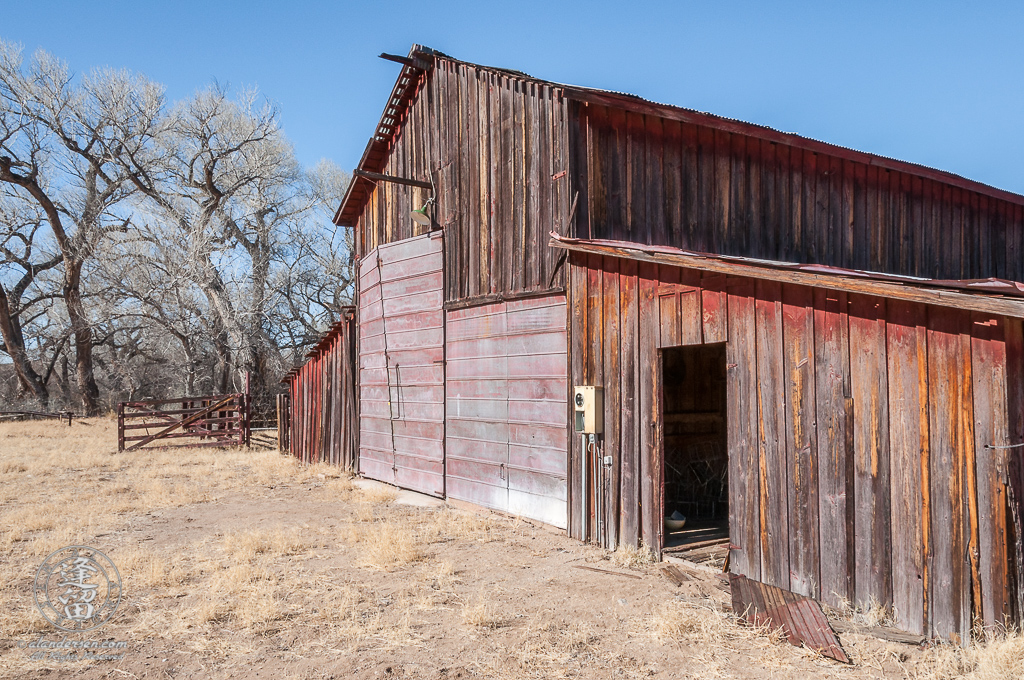The East side of the Barn, circa 2010, at the Lil Boquillas Ranch property situated in the San Pedro Riparian National Conservation Area near Fairbank, Arizona.