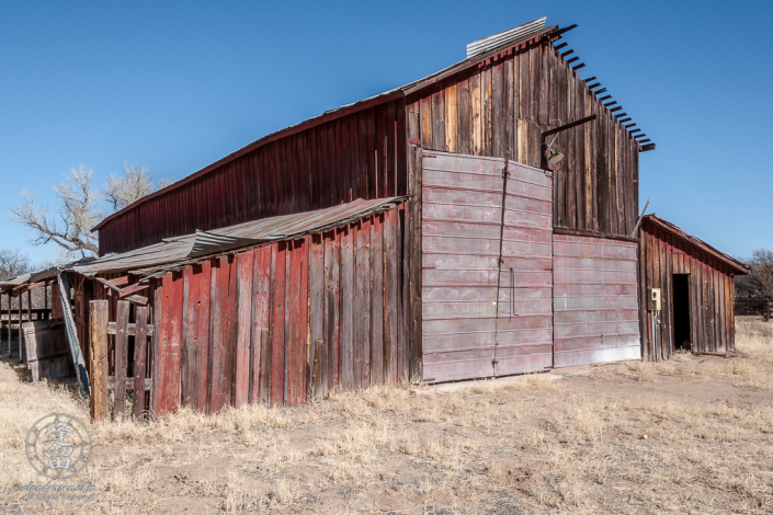 Feront side of Barn at the Lil Boquillas Ranch property near Fairbank, Arizona.