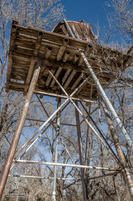 Water Tower at the Lil Boquillas Ranch property near Fairbank, Arizona.