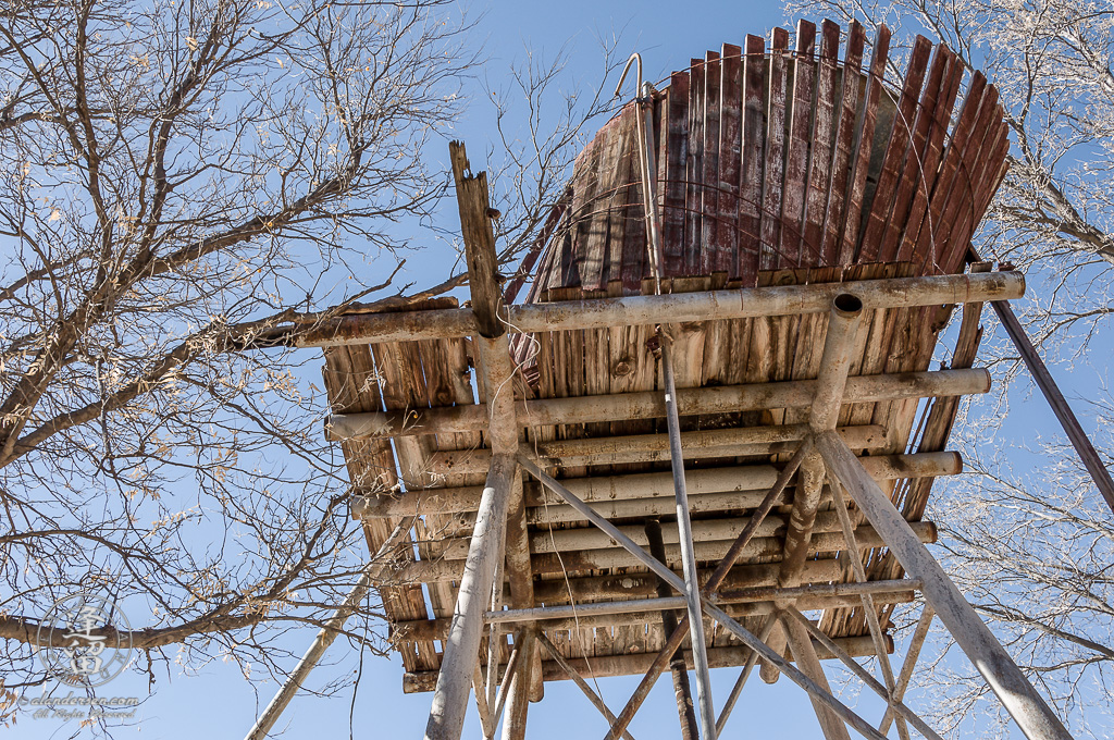 Water Tower at the Lil Boquillas Ranch property near Fairbank, Arizona.