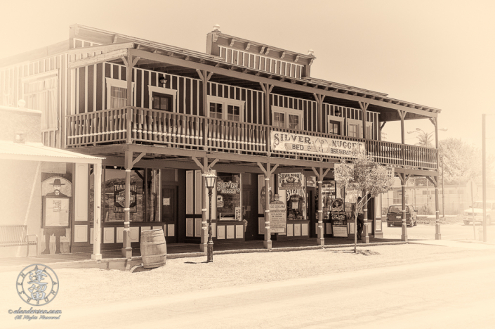 Restored old Western brothel called the Silver Nugget.