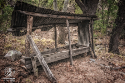 Mining Sluice Old makeshift sluice used for panning ore