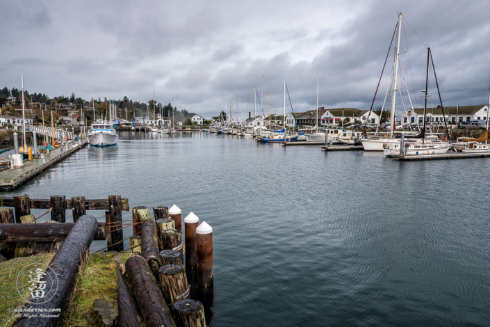 Scenic view of the marina at Port Townsend, on the Washington Olympic Peninsula