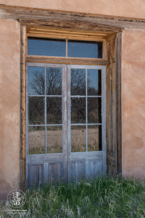 Doorway into the Saloon area of the Adobe Commercial Building in ghost town of Fairbank, Arizona.