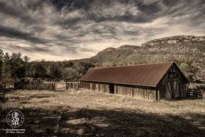 Camp Rucker Barn 1 Toned Toned image of barn at Camp Rucker near Douglas, Arizona.