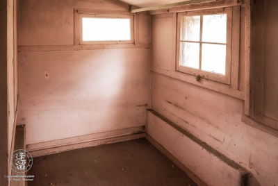 Camp Rucker Ranch House Bedroom Small bedroom in ranch house at Camp Rucker in Arizona.