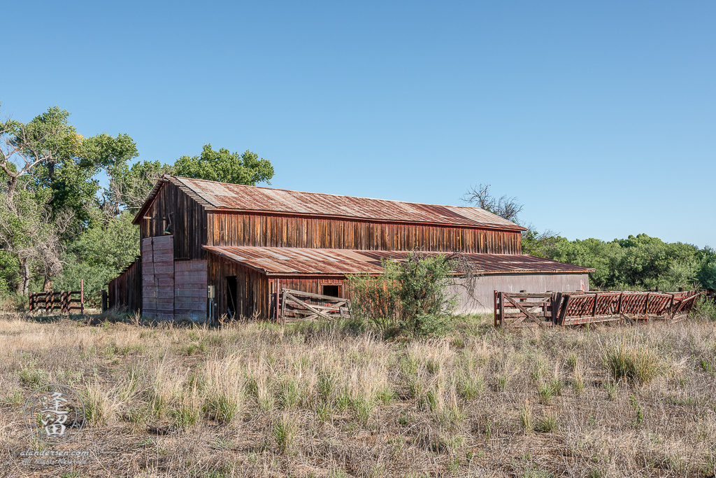 The East side of the Barn, circa 2016, at the Lil Boquillas Ranch property situated in the San Pedro Riparian National Conservation Area near Fairbank, Arizona.