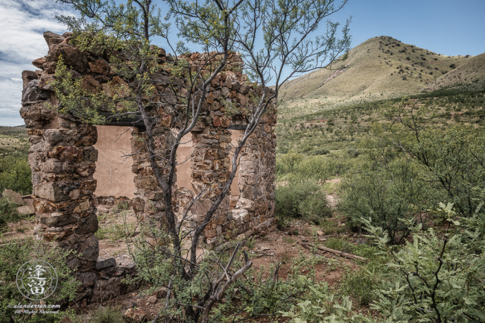 Ruin at old ghost town of Courtland in Southeastern Arizona.