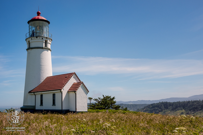 Scenic view of Cape Blanco Light house at Cape Blanco State Park, Northwest of Port Orford in Oregon.