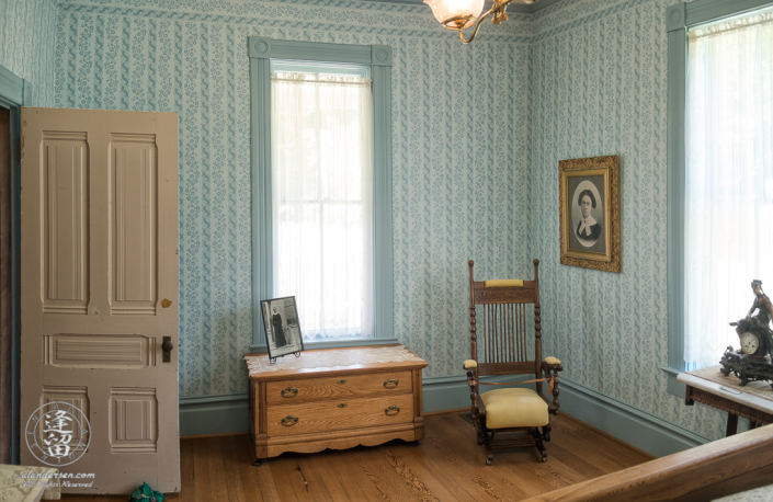 Master Bedroom of the Hughes House near Port Orford, Oregon.