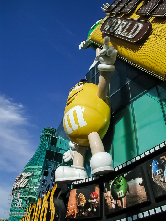 M&M storefront in Las Vegas, Nevada.