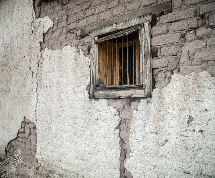 Fairbank Arizona jail window and bars.