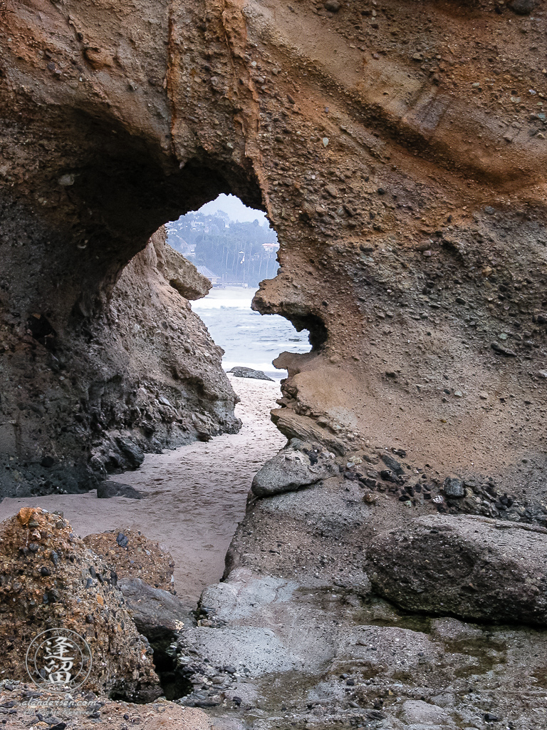 Looking through the Laguna Keyhole near Laguna Beach in Southern California.