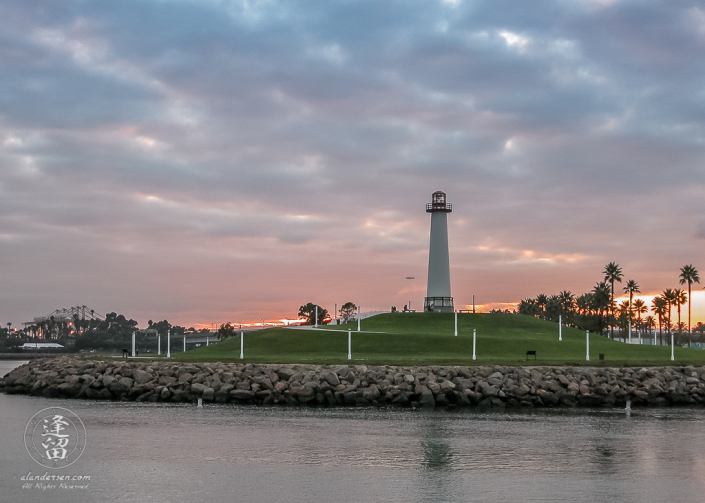 Lion's Lighthouse For Sight at sunset.