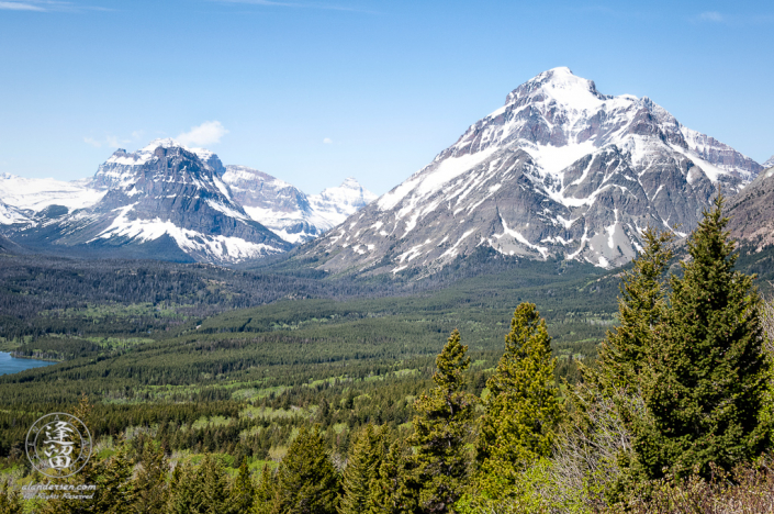 Lone Wolf Mountain near Lower Two Medicine Lake.