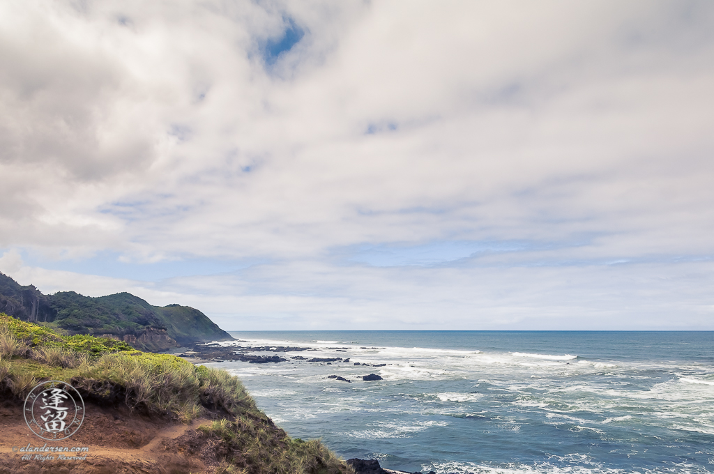 Coastline looking South from Neptune State Scenic Viewpoint.