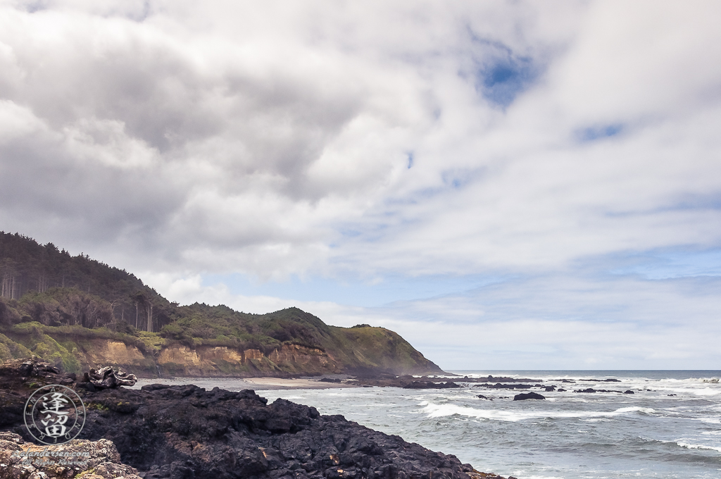 Coastline looking South from Neptune State Scenic Viewpoint.