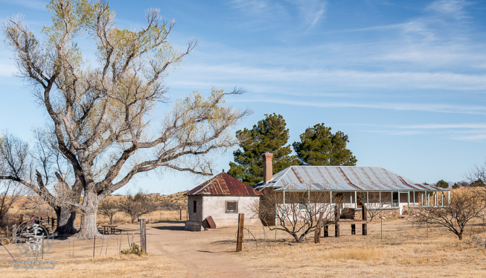 Brown Canyon Ranch seen from the West in warming light of late afternoon Sun.