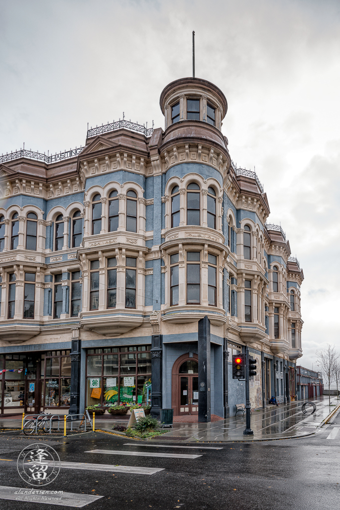 Hastings Building in the historic downtown Port Townsend on the Washington Olympic Peninsula.