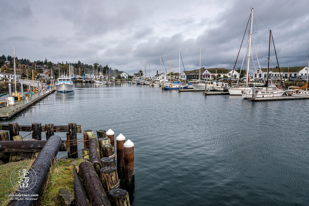 Scenic view of the marina at Port Townsend, on the Washington Olympic Peninsula