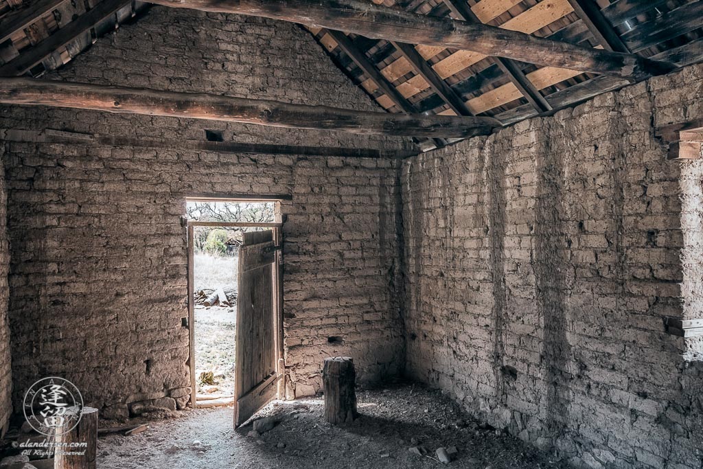 Interior of the Bakery building at historic Camp Rucker outside of Douglas, Arizona.