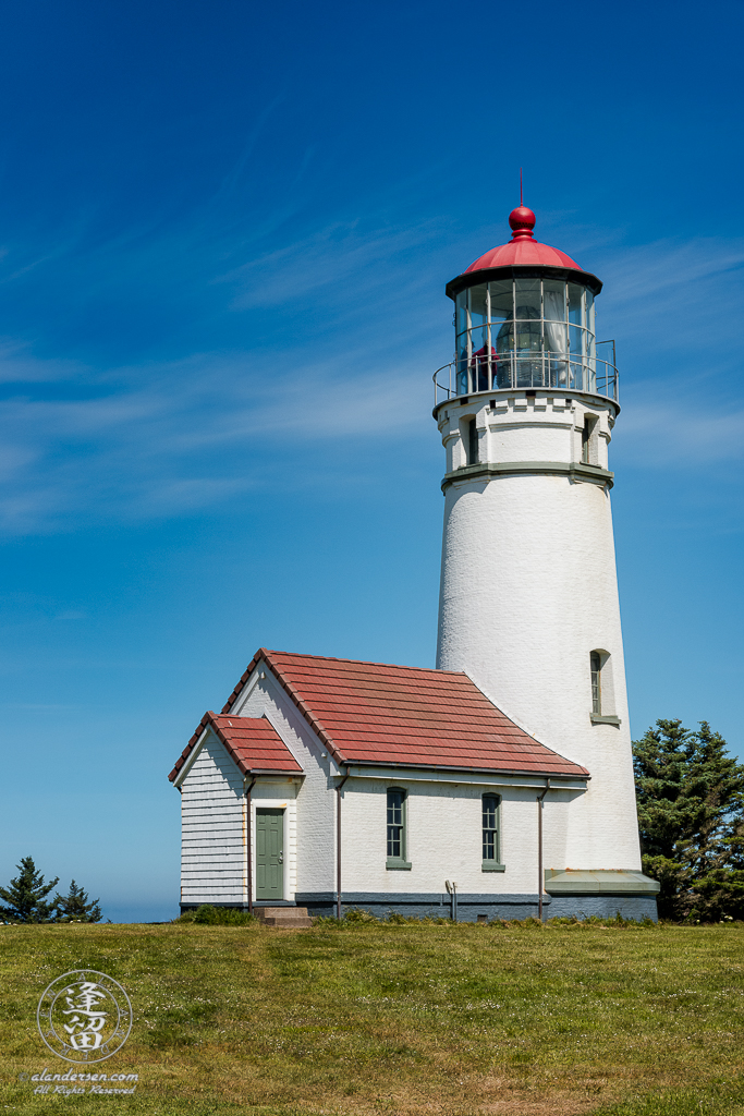 Scenic view of Cape Blanco Light house at Cape Blanco State Park, Northwest of Port Orford in Oregon.