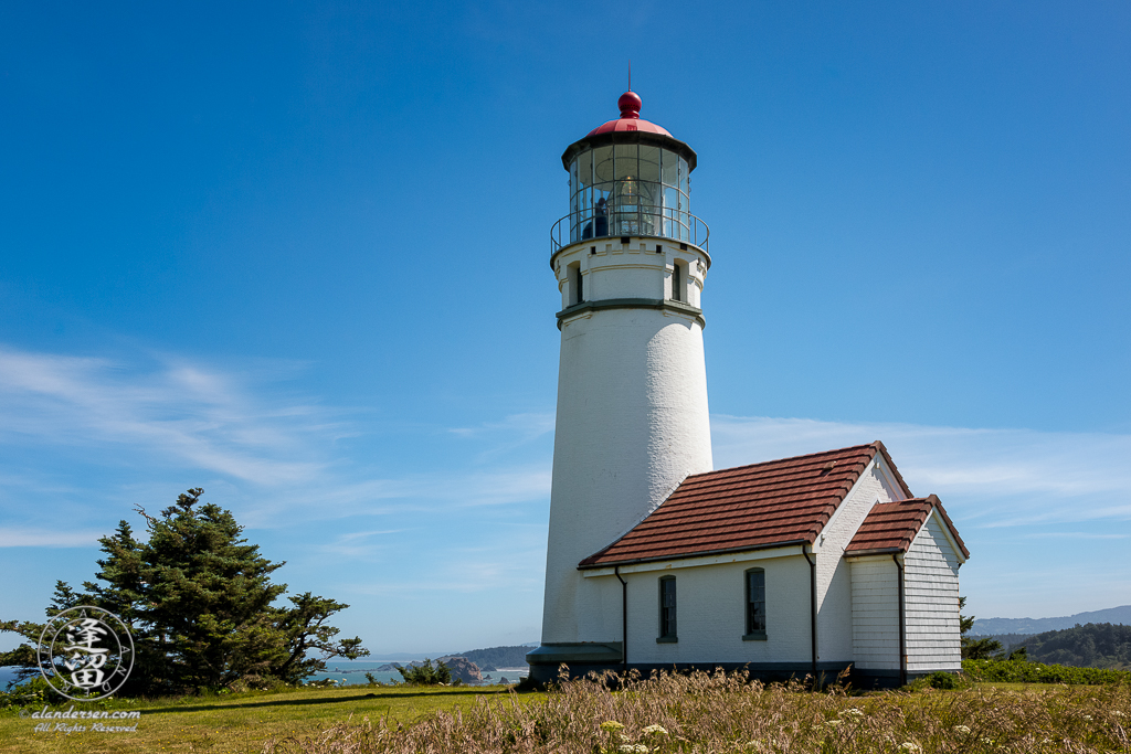 Scenic view of Cape Blanco Light house at Cape Blanco State Park, Northwest of Port Orford in Oregon.