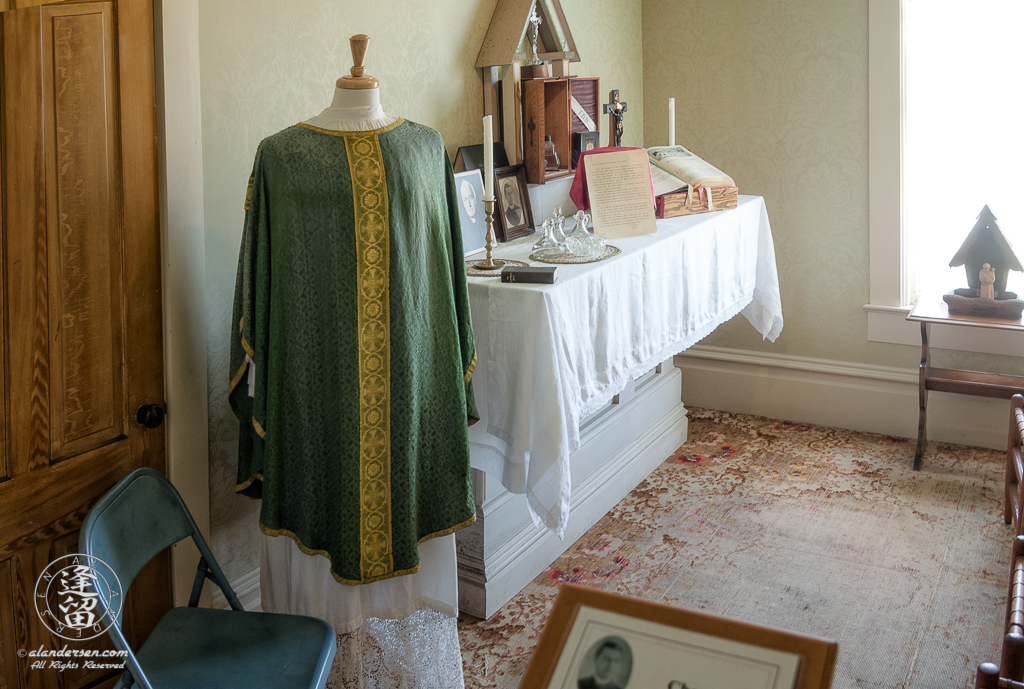 Chapel inside the Hughes House near Port Orford, Oregon.