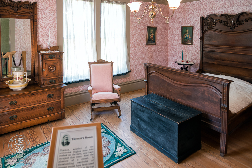 Thomas Hughes Bedroominside the Hughes House near Port Orford, Oregon.