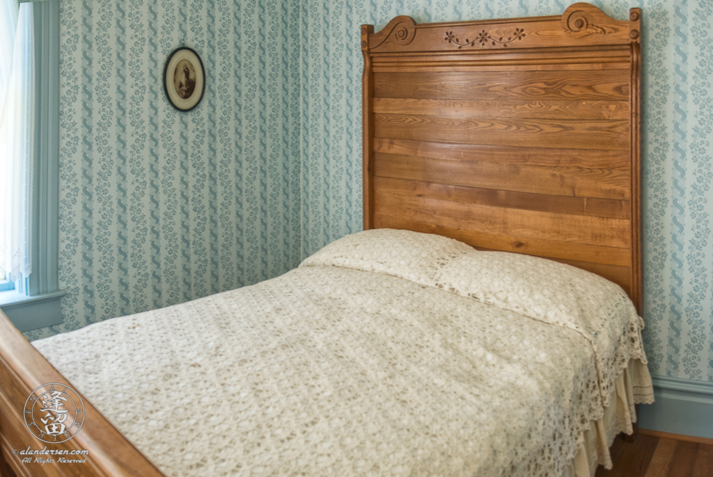 Master Bedroom of the Hughes House near Port Orford, Oregon.